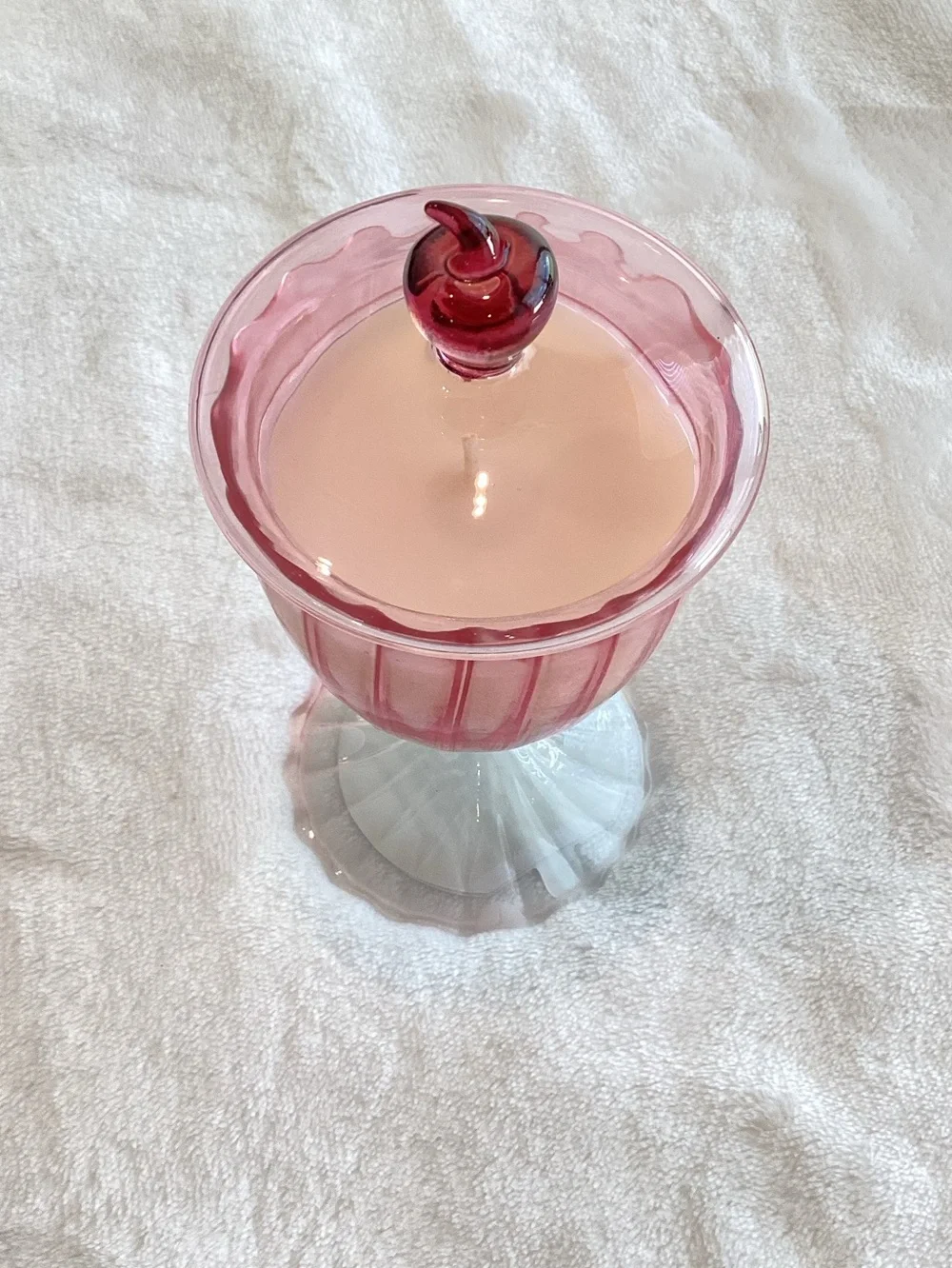 Anthropologie Vanilla Milkshake Glass Candle Astrid Gourmand New Ice Cream